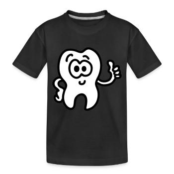 Dent - pouces vers le haut - T-shirt bio Premium Enfant - noir - Devant