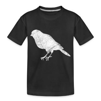 Vogel Vogelbesitzer Geschenk Vögel Raubvogel - Kinder Premium Bio T-Shirt - Schwarz - Vorne