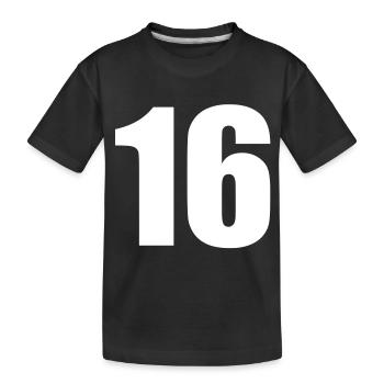 16 - T-shirt bio Premium Enfant - noir - Devant