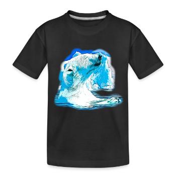 gxp ours polaire ours polaire enjoyer vector art - T-shirt bio Premium Enfant - noir - Devant