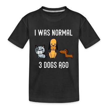 Dog dog lover pet dog owner gift - Kids' Premium Organic T-Shirt - black - Front