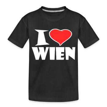 J'aime Vienne - T-shirt bio Premium Enfant - noir - Devant