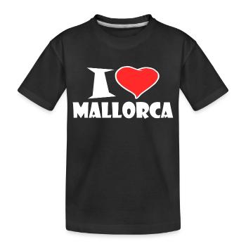 Mallorca - Kinder Premium Bio T-Shirt - Schwarz - Vorne