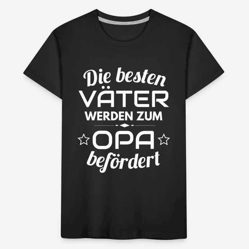 Bester Opa - Zum Opa befördert Kinder Premium Bio T-Shirt