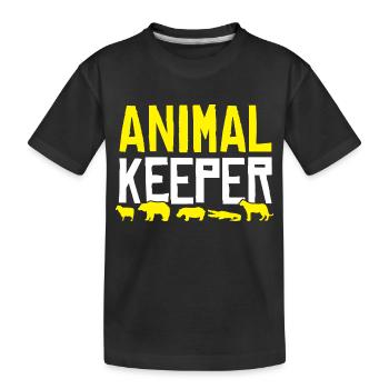 Animal de garde - T-shirt bio Premium Enfant - noir - Devant