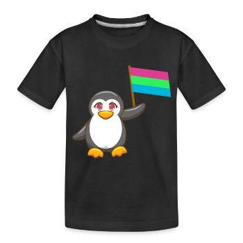 Antarctica Animal Gay Pride Pingouin Polysexuel LGBTQ - T-shirt bio Premium Enfant - noir - Devant