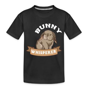 Rabbit Rabbit - Kids' Premium Organic T-Shirt - black - Front