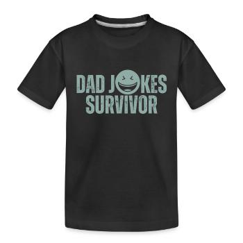 Papa plaisante Survivant - T-shirt bio Premium Enfant - noir - Devant