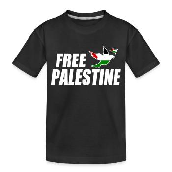 Free palestine - T-shirt bio Premium Enfant - noir - Devant