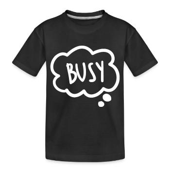 Stickers Busy - Kids' Premium Organic T-Shirt - black - Front