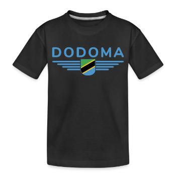 Dodoma Design pour les fans de Tanzanie - T-shirt bio Premium Enfant - noir - Devant