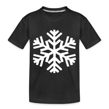 Refrigerator, frost, ice subject, cold weather, - Kids' Premium Organic T-Shirt - black - Front