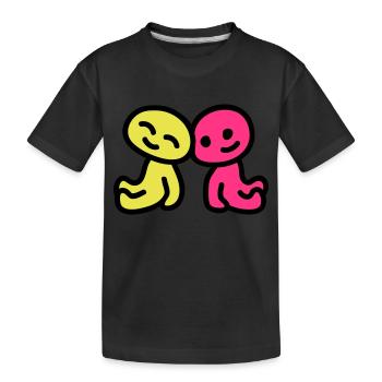 Amitié - l'amour 3 - T-shirt bio Premium Enfant - noir - Devant