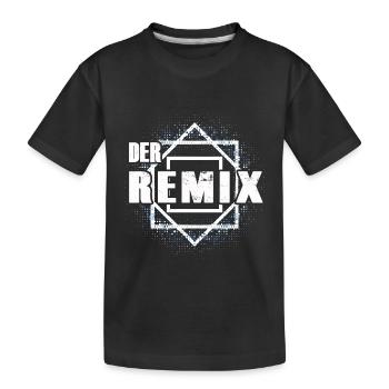 Der Remix Partnermotiv - Kinder Premium Bio T-Shirt - Schwarz - Vorne