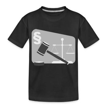 Lawyer Lawyer Judge Judge Law Justi - Kids' Premium Organic T-Shirt - black - Front