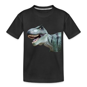T-Rex - Kinder Premium Bio T-Shirt - Schwarz - Vorne