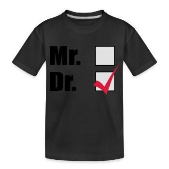 Doktortitel - Kinder Premium Bio T-Shirt - Schwarz - Vorne