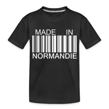 Made in Normandie - T-shirt bio Premium Enfant - noir - Devant