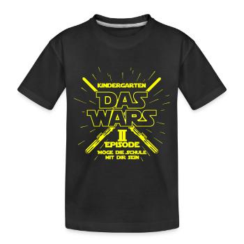 Kindergarten the wars training classroom fun - Kids' Premium Organic T-Shirt - black - Front