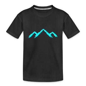 Mountain mountaineering - Kids' Premium Organic T-Shirt - black - Front