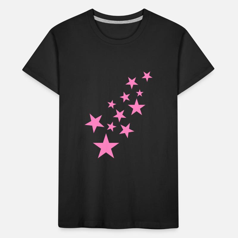 Star asterisk pattern icon pink Kids' Premium Organic T-Shirt