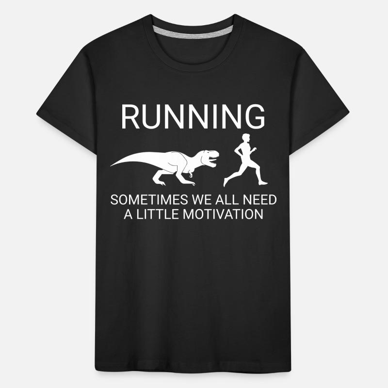 Running Dinosaurier Design Kinder Premium Bio T-Shirt