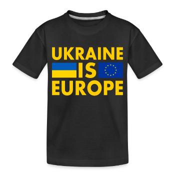 Ukraine - Kinder Premium Bio T-Shirt - Schwarz - Vorne