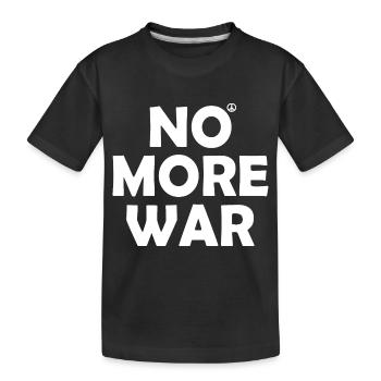 No more war - T-shirt bio Premium Enfant - noir - Devant