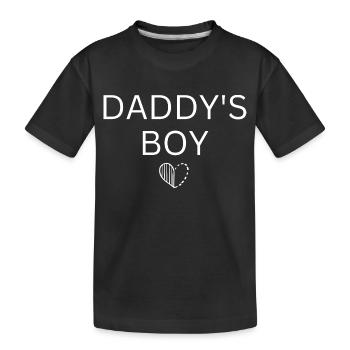 Le garçon de papa - T-shirt bio Premium Enfant - noir - Devant