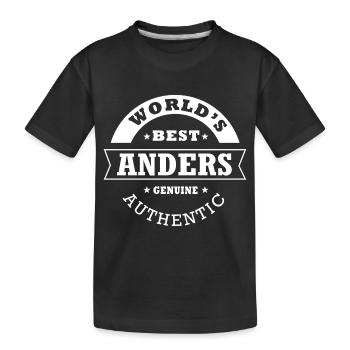 Anders world s best cadeau anders - T-shirt bio Premium Enfant - noir - Devant