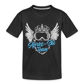 L’équipe de ski APRrès - T-shirt bio Premium Enfant - noir - Devant
