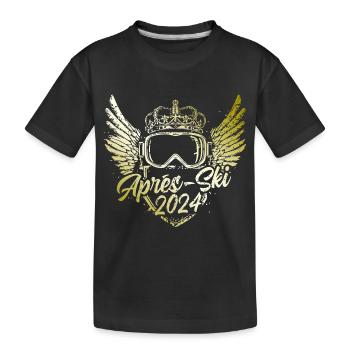 Après Ski 2024 - Kids' Premium Organic T-Shirt - black - Front