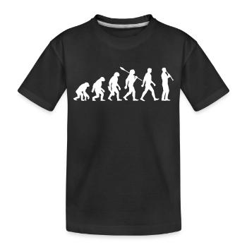 Evolution - Musicien - Clarinettiste - T-shirt bio Premium Enfant - noir - Devant