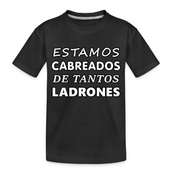 We are at so many thieves 1 - Kids' Premium Organic T-Shirt - black - Front