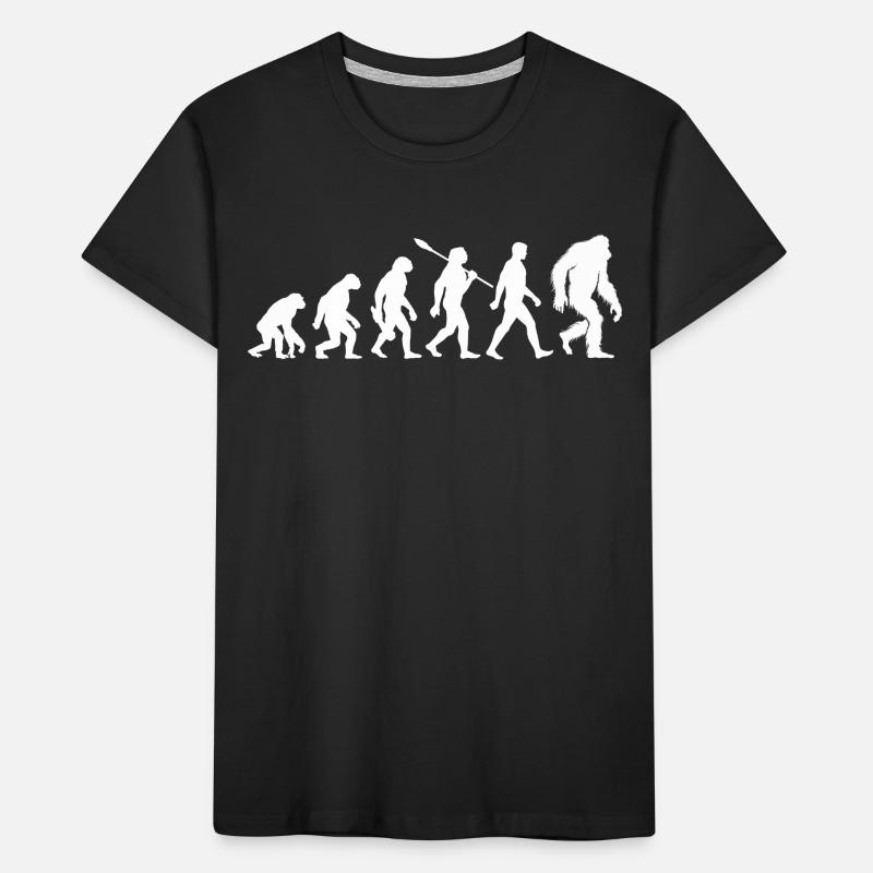 Evolution - Bigfoot - Yeti Kids' Premium Organic T-Shirt