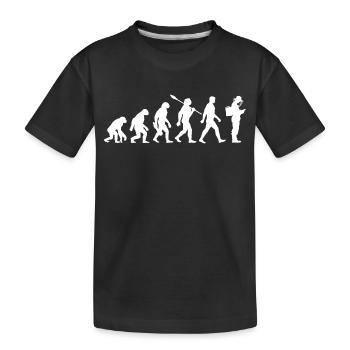 Evolution - Apiculteurs - Abeilles - Apiculture - T-shirt bio Premium Enfant - noir - Devant