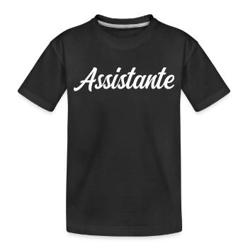 Assistante  - T-shirt bio Premium Enfant - noir - Devant