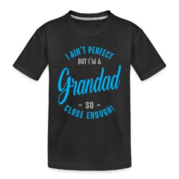 I'm a Grandad - Kids' Premium Organic T-Shirt - black - Front