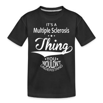 La sclérose en plaques - T-shirt bio Premium Enfant - noir - Devant