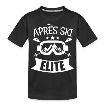 après-ski élite 4 w - T-shirt bio Premium Enfant - noir - Devant