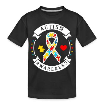 Autisme autiste autisme TDAH cadeau de sensibilisation - T-shirt bio Premium Enfant - noir - Devant