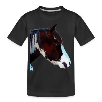 Rebel/Princess - Kids' Premium Organic T-Shirt - black - Front