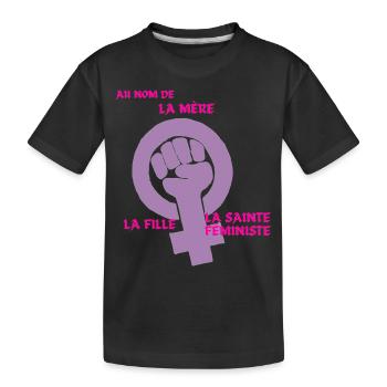 La Sainte Trinité - T-shirt bio Premium Enfant - noir - Devant