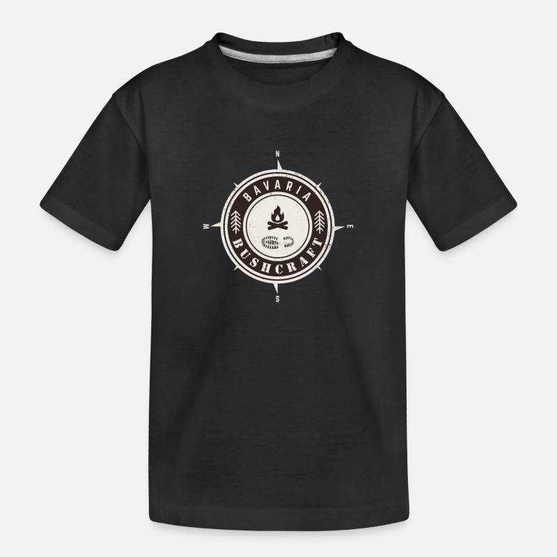 Bushcraft Bavière - T-shirt bio Premium Enfant - noir