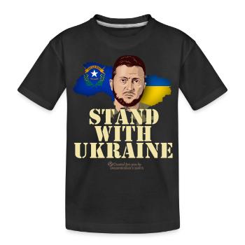 Ukraine Nevada Zelenskyj - T-shirt bio Premium Enfant - noir - Devant