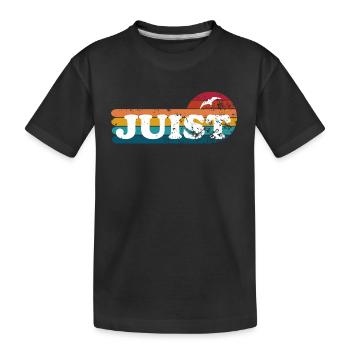 Insel Juist Ostfriesland - Kinder Premium Bio T-Shirt - Schwarz - Vorne