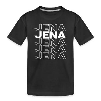 Jena - Kinder Premium Bio T-Shirt - Schwarz - Vorne