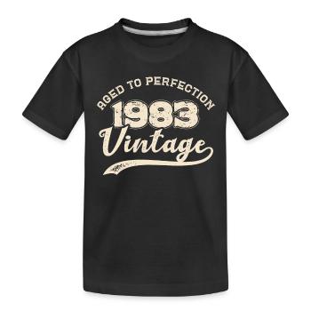 BC 1983 Vieilli à la perfection - T-shirt bio Premium Enfant - noir - Devant