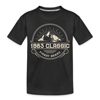 BC 1983 Classic finest marque - T-shirt bio Premium Enfant - noir - Devant