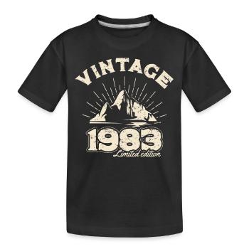 BC 1983 Vintage édition limitée - T-shirt bio Premium Enfant - noir - Devant
